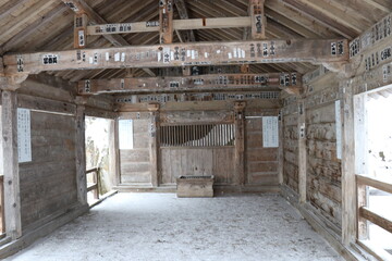 Fototapeta premium 山寺、天台宗、宝珠山立石寺、冬