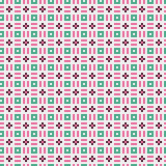 Naklejka premium Abstract Cross Pattern generative computational art illustration