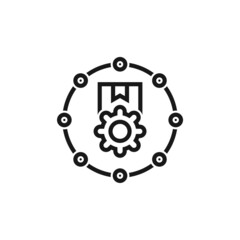 Supply chain icon isolated on white background