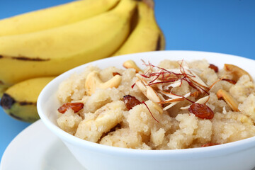 Banana Sooji Halwa,Kesari,Haiwa,Indian sweet,gujati,maharashtrian,south india,traditional sweet