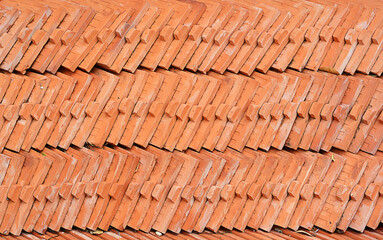 tiles roof background.