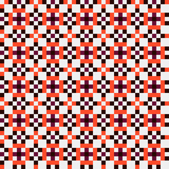 Fototapeta premium Abstract Cross Pattern generative computational art illustration