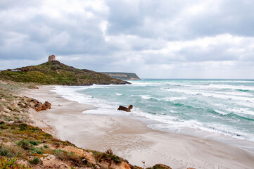 waves crashing on the beach