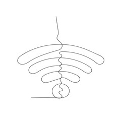 signal image illustration icon vector continuous line drawing