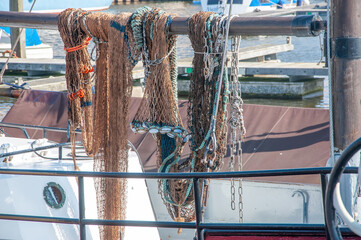 ropes on a boat