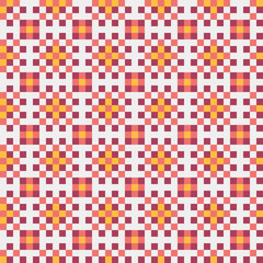 Abstract Cross Pattern generative computational art illustration