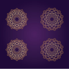 mandala icon and symbol logo