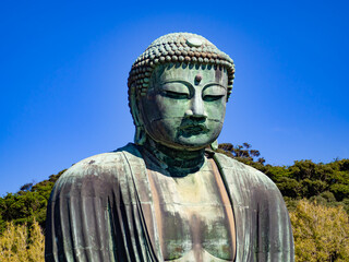 日本を代表する文化財　鎌倉大仏の真青眼相