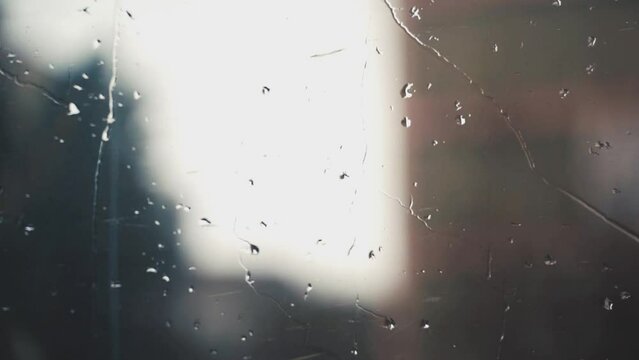 Voyage en train pluvieux