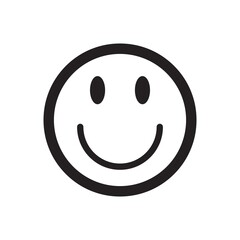 Fototapeta premium Happy emoji icon