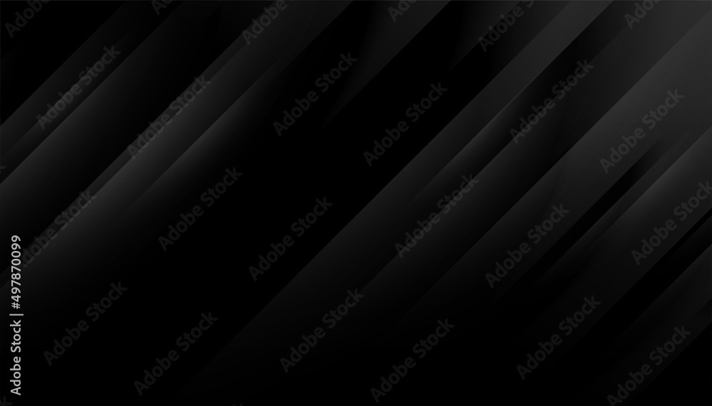Wall mural dark black background design with stripes - Wall murals