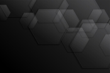 hexagonal black dark background design