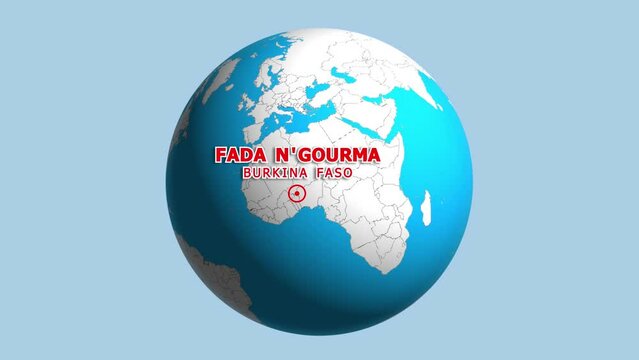 BURKINA FASO FADA N'GOURMA ZOOM IN FROM SPACE