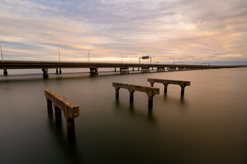 Fototapeta premium Old vs New bridge