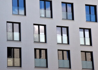 Neubau in Freiburg in der Abendsonne