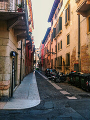narrow street in the town