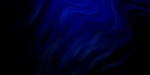 Dark Pink, Blue vector background with bent lines.