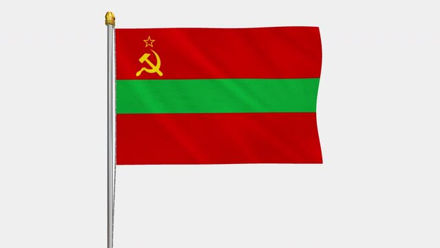 A_loop_video_of_the_Transnistria_(state)_flag_swaying_in_the_wind_from_a_frontal_perspective.