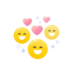 positive, good feedback vector illustration