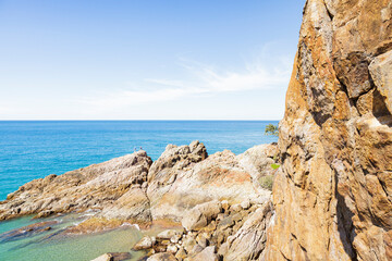 Fischer an Felsk&uuml;ste Australiens