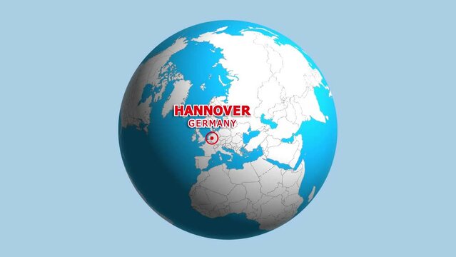 GERMANY HANNOVER ZOOM IN FROM SPACE