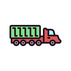 Fototapeta premium Cargo Truck Icon