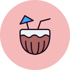 Coconut Drink Icon