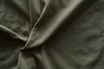 closeup shot of green premium cotton fabric