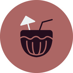 Coconut Drink Icon