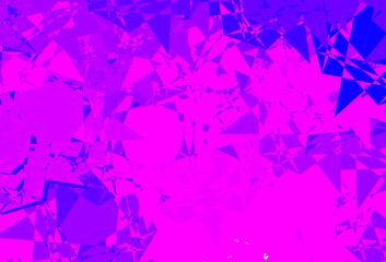 Obraz premium Light Purple, Pink vector background with polygonal forms.