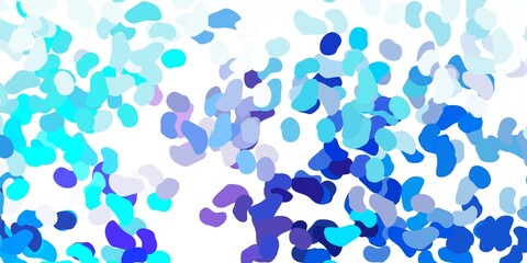 Light pink, blue vector template with abstract forms.