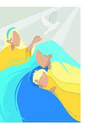 Woman save her children in Ukraine