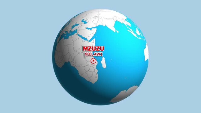 MALAWI MZUZU ZOOM IN FROM SPACE