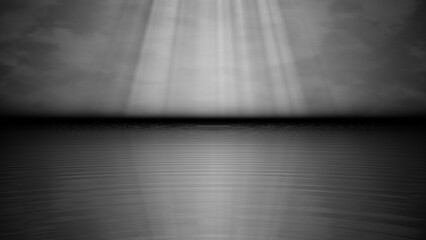 endloses dunkles Meer