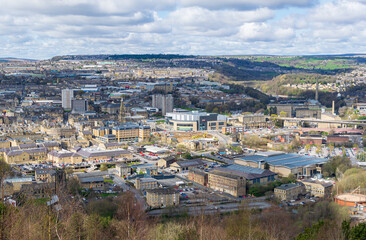 Fototapeta premium view of Halifax, West Yorkshire