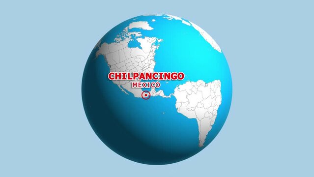 MEXICO CHILPANCINGO ZOOM IN FROM SPACE