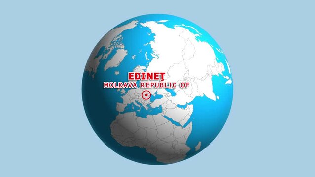 MOLDAVA REPUBLIC OF EDINET ZOOM IN FROM SPACE