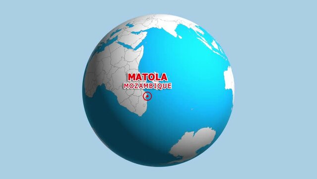 MOZAMBIQUE MATOLA ZOOM IN FROM SPACE