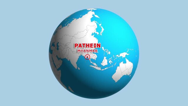MYANMAR PATHEIN ZOOM IN FROM SPACE