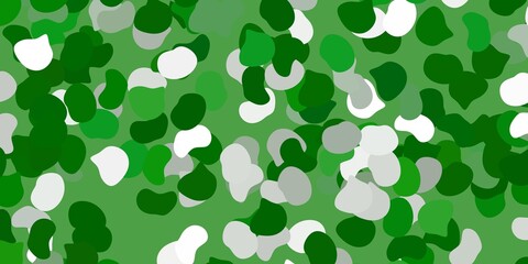 Light green vector template with abstract forms.