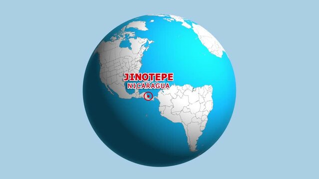 NICARAGUA JINOTEPE ZOOM IN FROM SPACE