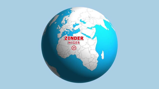 NIGER ZINDER ZOOM IN FROM SPACE