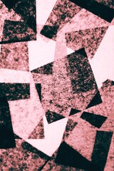 background with square pink and black shapes
