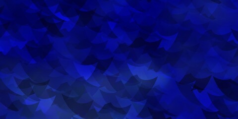 Light BLUE vector backdrop with lines, rhombus.