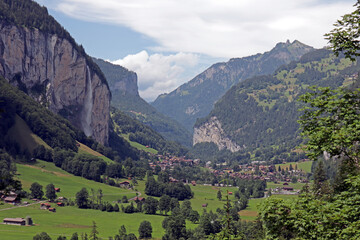 Fototapeta na wymiar Lauterbrunnental, Alpen, Berner Oberland, Schweiz 