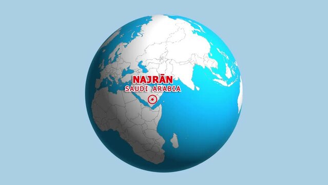 SAUDI ARABIA NAJRAN ZOOM IN FROM SPACE