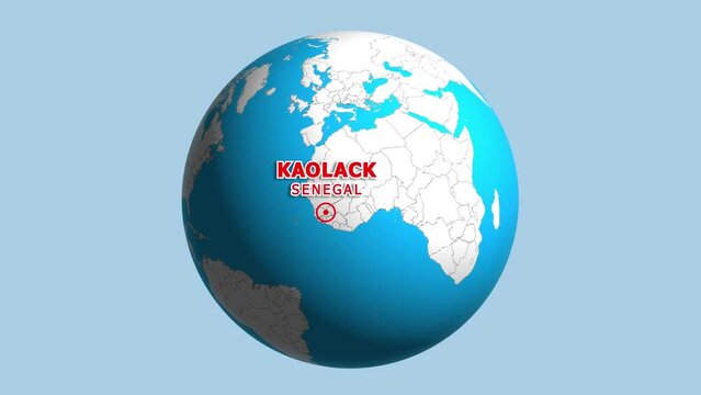 SENEGAL KAOLACK ZOOM IN FROM SPACE