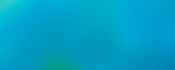 Green grainy gradient texture. Blue lo-fi gradient background. Green vivid blurred backdrop for Ecology banner, eco friendly minimal poster, template social media design. Environmental protection.