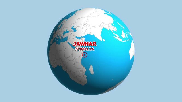 SOMALIA JAWHAR ZOOM IN FROM SPACE