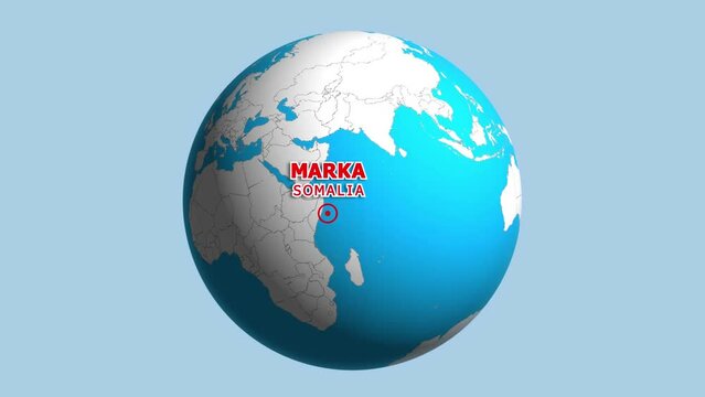 SOMALIA MARKA ZOOM IN FROM SPACE